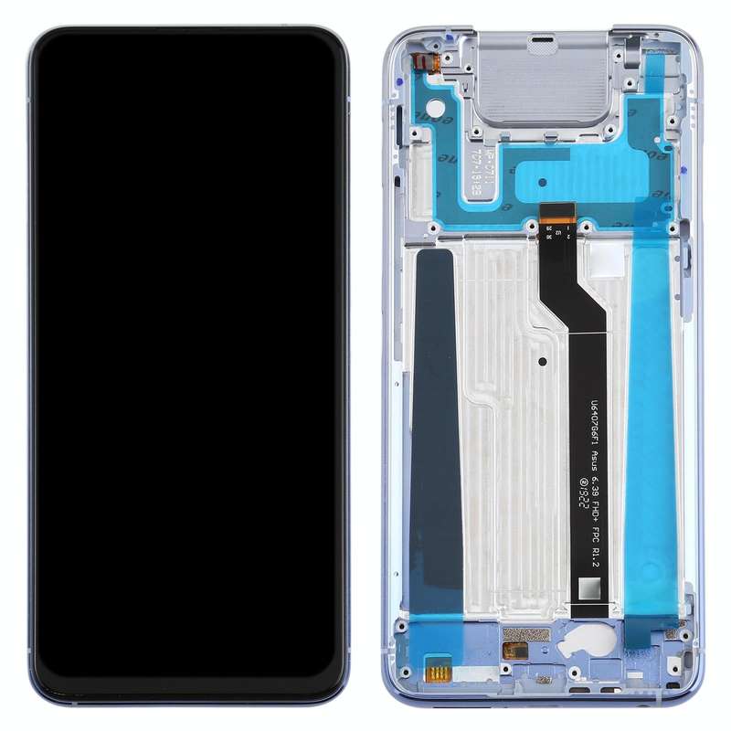 OEM LCD Screen for Asus Zenfone 6 ZS630KL I01WD Digitizer Full Assembly with FrameSilver)
