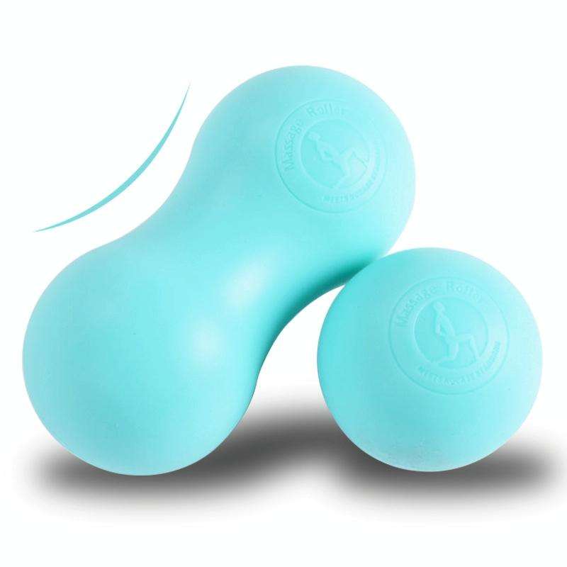 Fascia Ball Muscle Relaxation Yoga Ball Back Massage Silicone Ball, Specification: Basketball Blu...