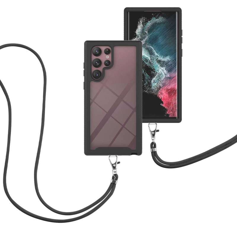 For Samsung Galaxy S22 Ultra 5G Starry Sky Solid Color Series Shockproof PC + TPU Protective Phon...