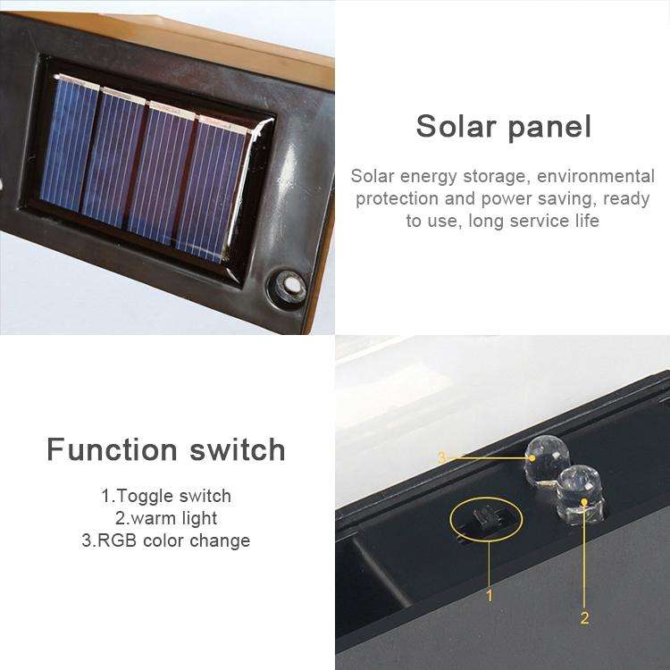 6 PCS LED Solar Deck Light Waterproof Garden / Home / Driveway / Stairs / Outside Wall