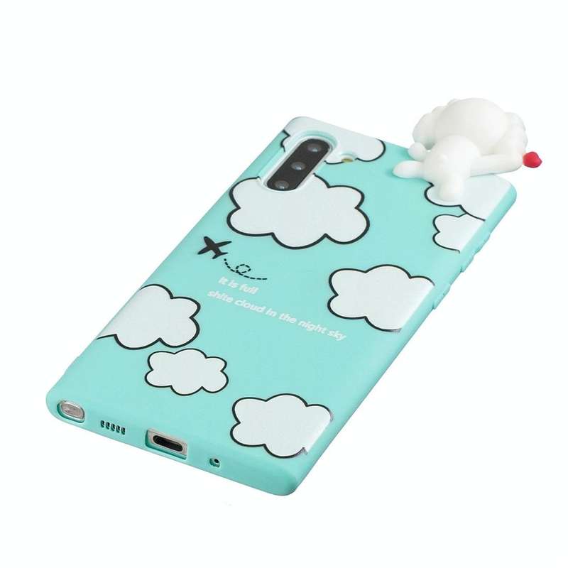 For Galaxy Note 10 Shockproof Cartoon TPU Protective Case(Clouds)