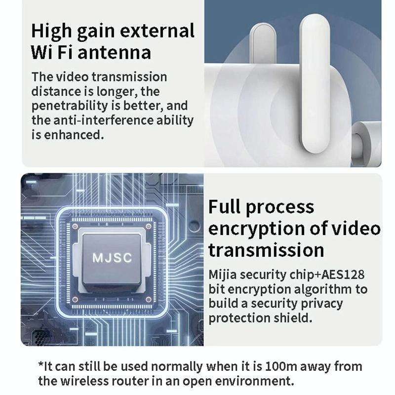 Original Xiaomi AW300 WiFi Smart Outdoor Camera 2K Full Color Night Vision IP66 Waterproof Video ...