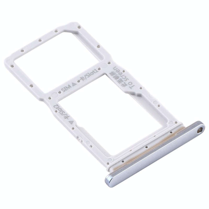 SIM Card Tray + SIM Card Tray / Micro SD Card Tray for Huawei Y9s 2020 (Silver)