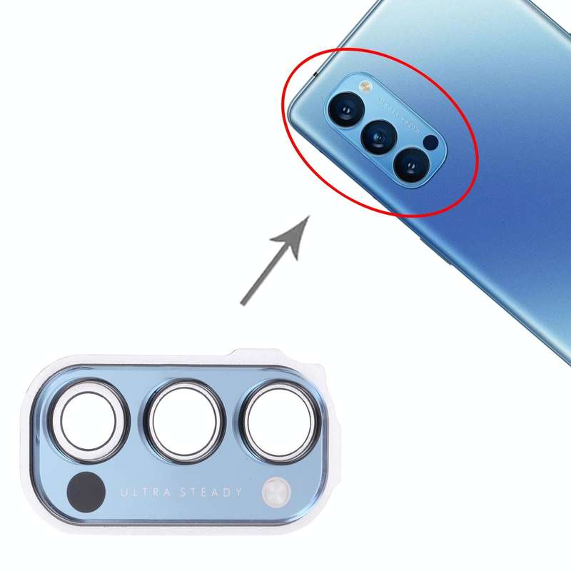 For OPPO Reno4 Pro 5G PDNM00, PDNT00, CPH2089  Camera Lens Cover (Blue)