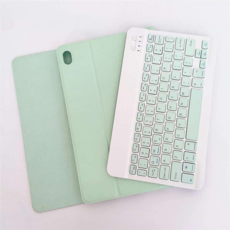 For Lenovo Pad Tab P11 11 inch TB-J606F LX110 Solid Color Detachable Square Keycap Bluetooth Keyb...