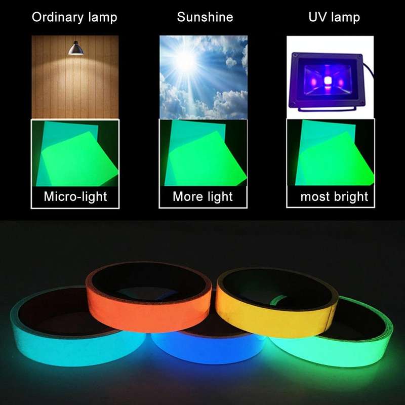Luminous Tape Green Glow In Dark Wall Sticker Luminous Photoluminescent Tape Stage Home Decoratio...