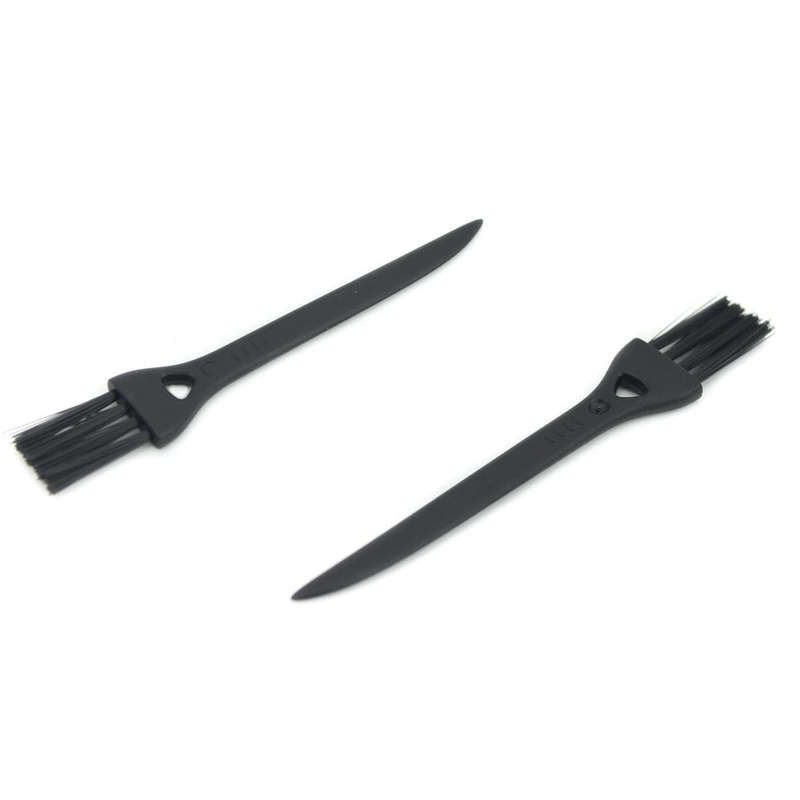 10 PCS JIAFA P8842 Flat Head Shrill Tail Cleaning Brush, Length: 8.5cm(Black)