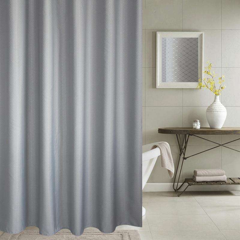 Thickening Waterproof And Mildew Curtain Honeycomb Texture Polyester Cloth Shower Curtain Bathroo...