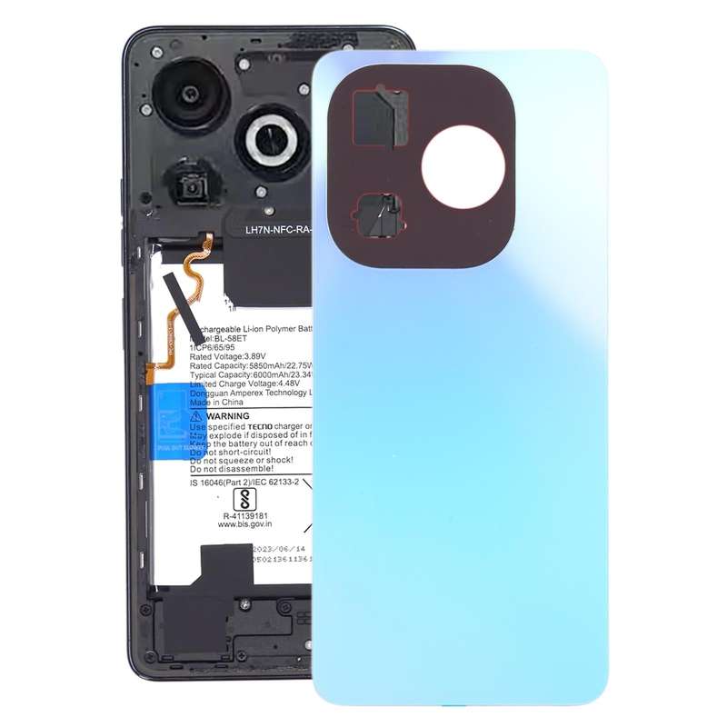 For Infinix Smart 8 Pro Original Battery Back Cover(Blue)