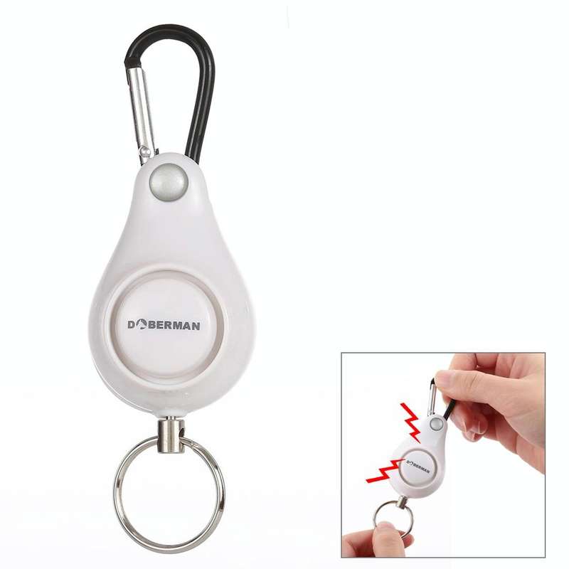 DOBERMAN Key-chain Personal Security Alarm Pull Ring Triggered Anti-attack Safety Emergency Alarm...