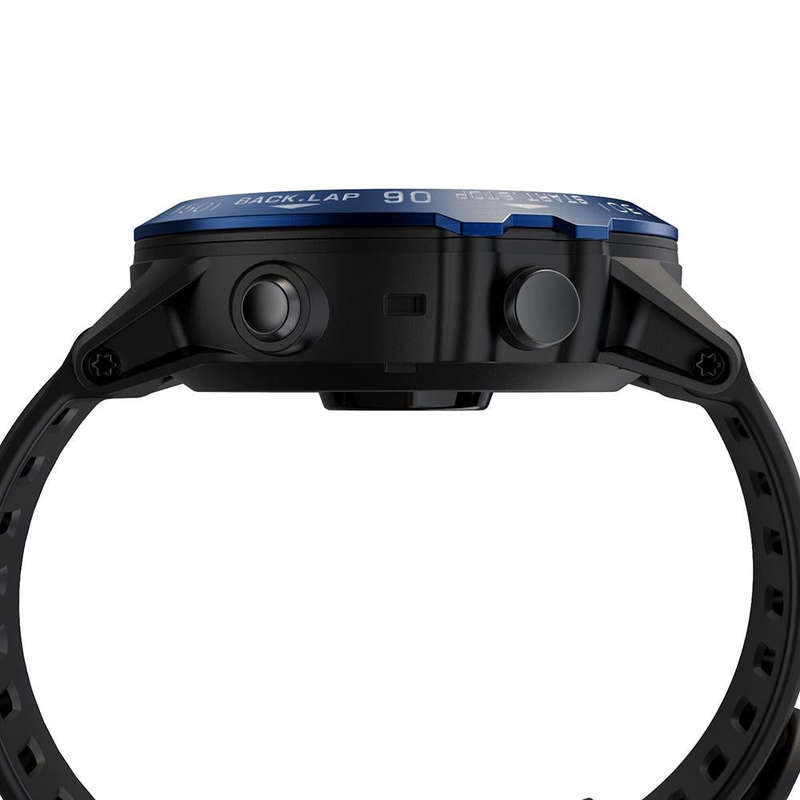 For Garmin Fenix 3/3 HR Smart Watch Steel Bezel Ring, B Version(Blue Ring White Letter)