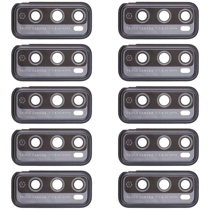 For Huawei Enjoy 20 Pro  10pcs Camera Lens Cover (Black)
