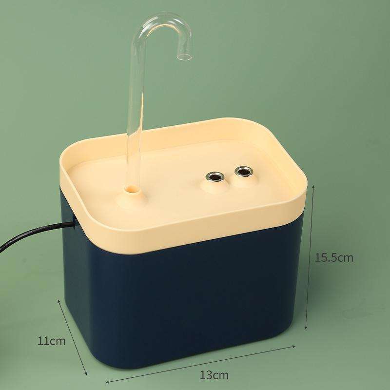 Cat Automatic Circulation Flow Drinking Fountain USB (5V)(Forest Green)