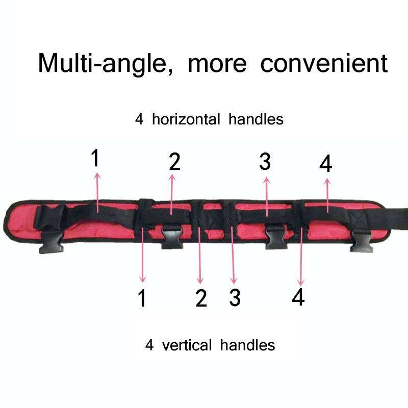 Adult Toddler Belt Anti-Fall Get Up And Shift Belt, Specification: L(Red Black)