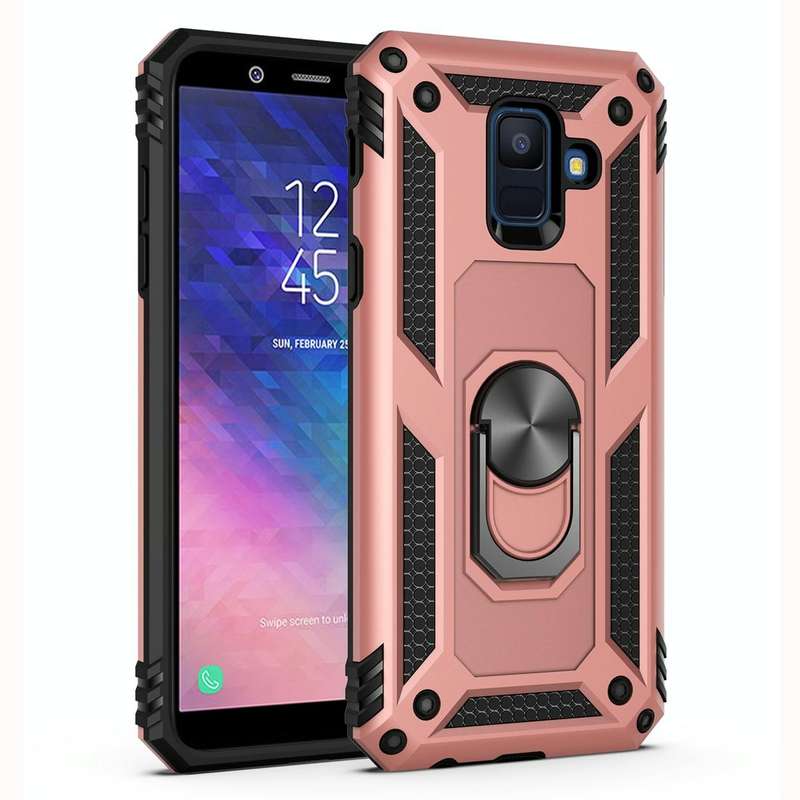 Armor Shockproof TPU + PC Protective Case for Galaxy A6 (2018), with 360 Degree Rotation Holder (...