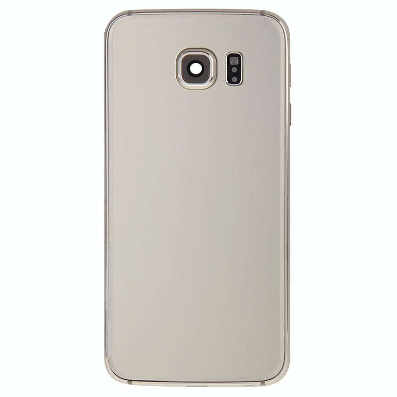 For Galaxy S6 Edge / G925 Full Housing Cover (Front Housing LCD Frame Bezel Plate + Back Plate Ho...
