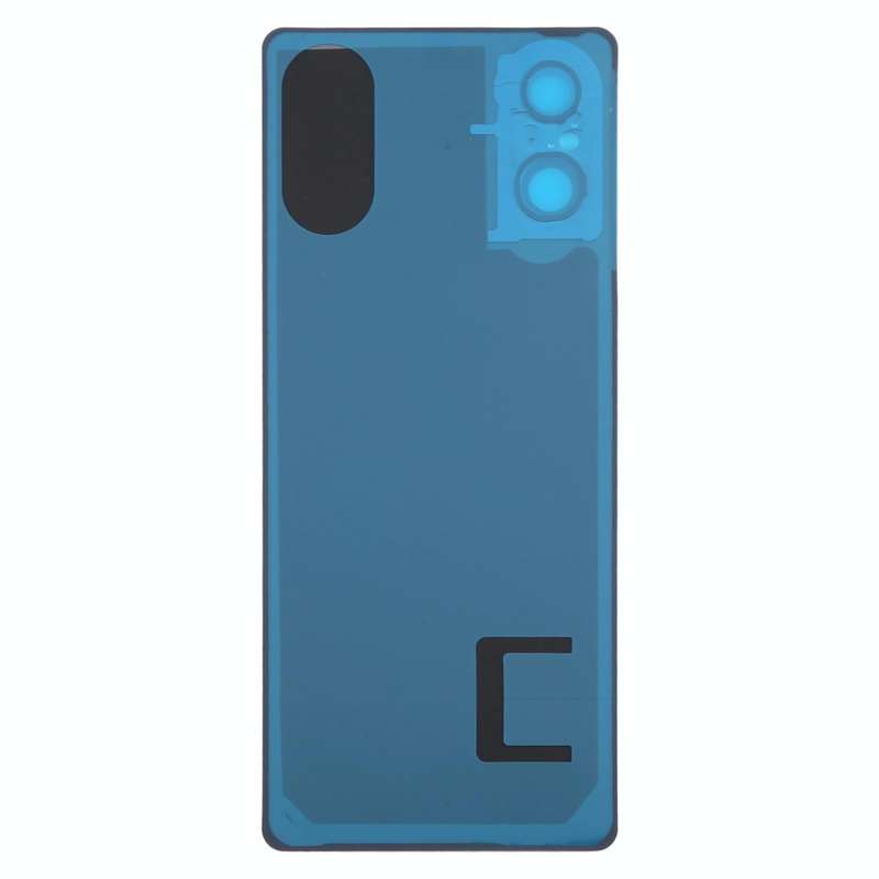 For Sony Xperia 5 V Battery Back Cover with Camera Lens Cover(Silver)