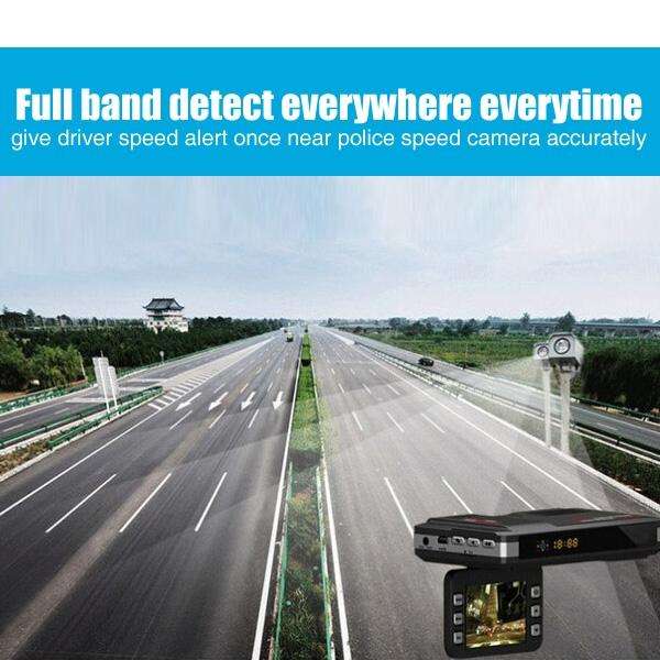 STR8500 HD 720P 30fps 2.0 inch LCD Radar Detector DVR with Laser + GPS Logger, 120 Degree View An...