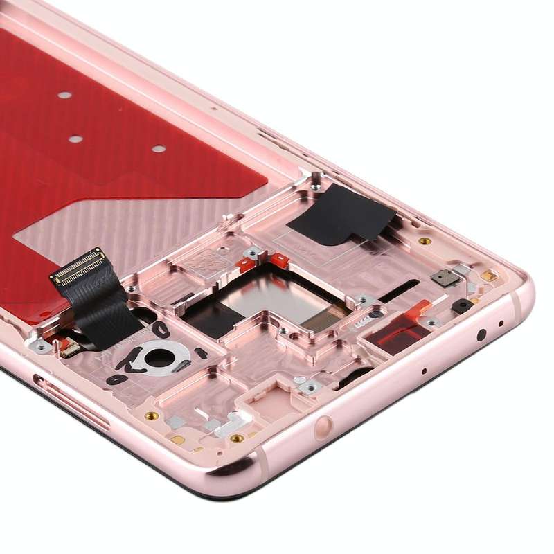 Original OLED LCD Screen for Huawei Mate 20 Digitizer Full Assembly with Frame(Gold)