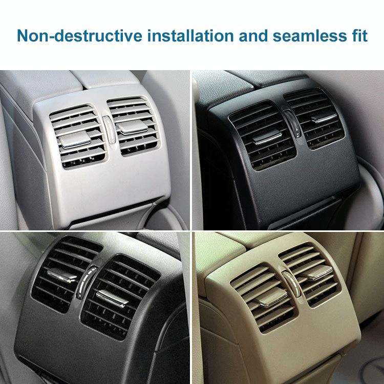 Car Rear Air Conditioner Air Outlet Panel for Mercedes-Benz W204 2007-2014, Left Driving (Grey)