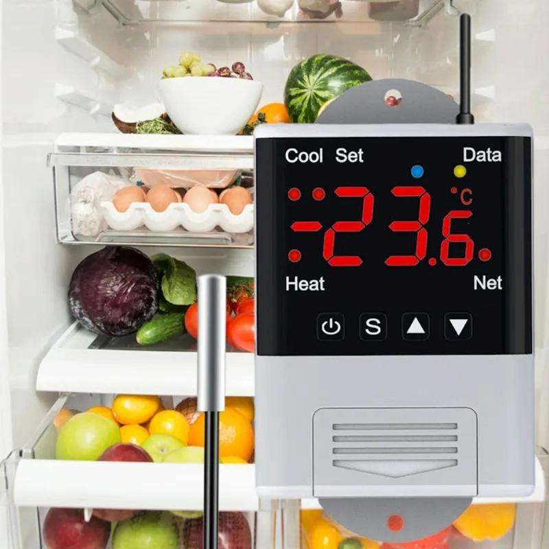DTC-2201 18B20 Sensor WiFi Intelligent Aquarium Fish Tank Hatch Central Air Conditioning Temperat...