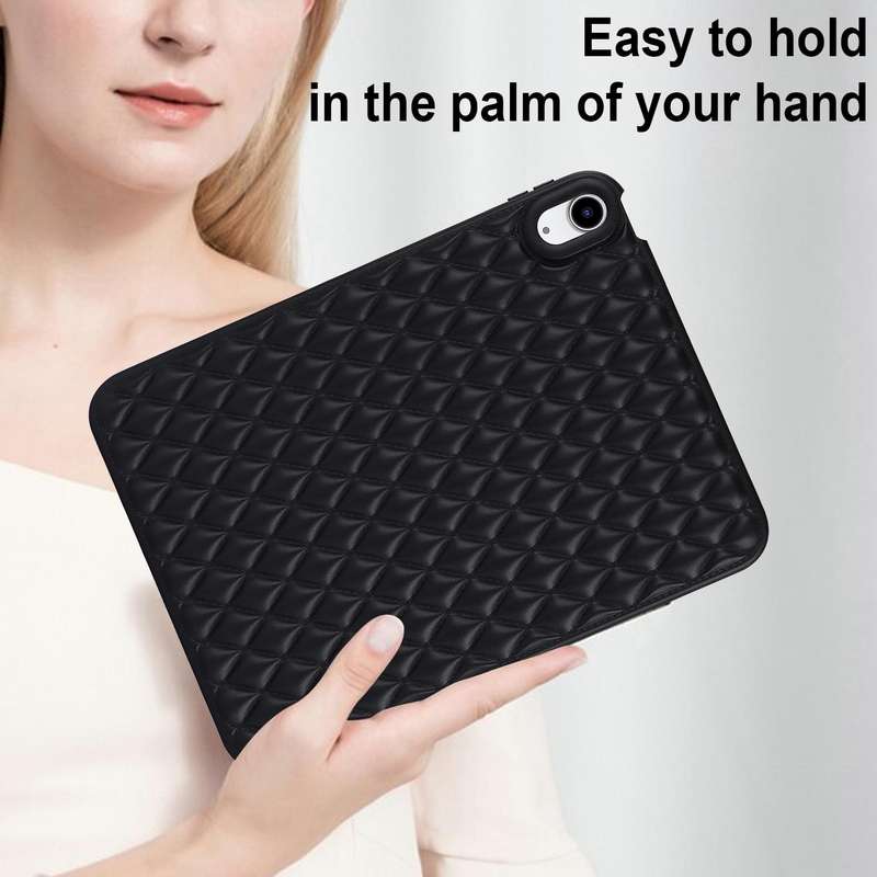 For iPad Air 3 10.5 Rhombic TPU Tablet Case(Black)