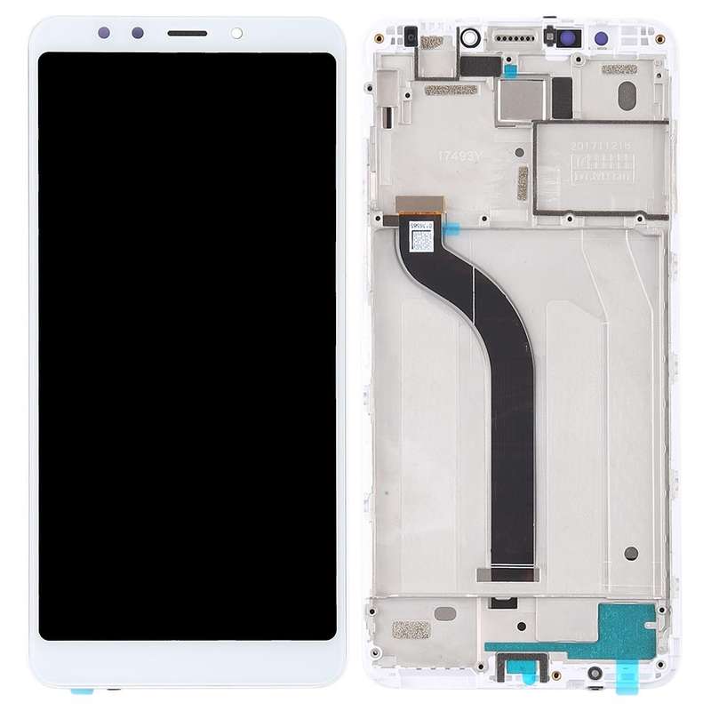 TFT LCD Screen for Xiaomi Redmi 5 Digitizer Full Assembly with Frame(White)
