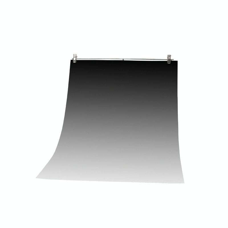 54 x 83cm Gradient Morandi Double-sided Film Photo Props Background Paper(Deep Gray / Light Gray)
