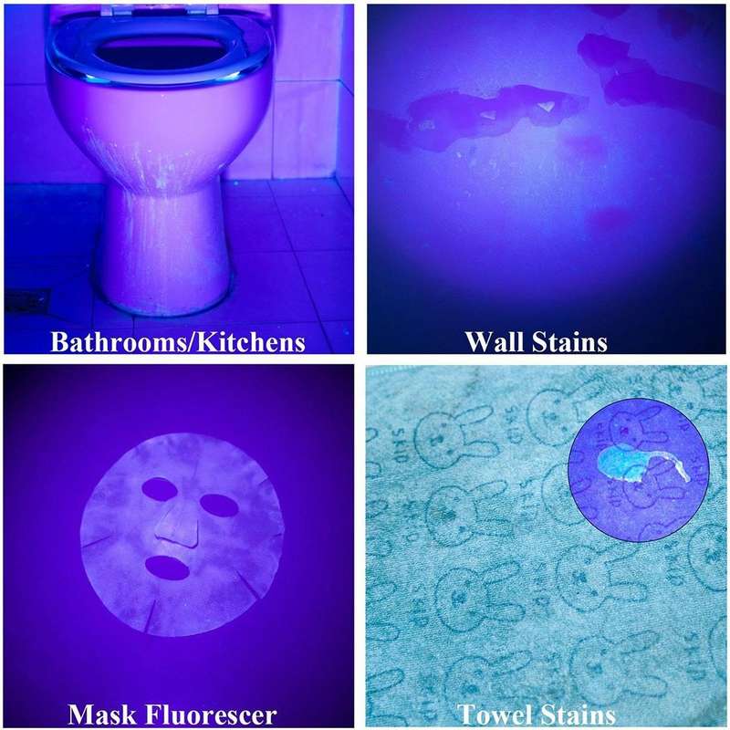 100 LED UV Flashlight Scorpion Detector Fluorescence Detector