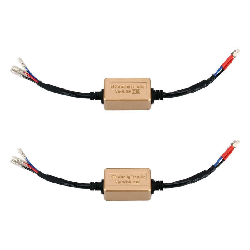 2 PCS H15 LED Headlight Canbus Error Free Computer Warning Canceller Resistor Decoders Anti-Flick...