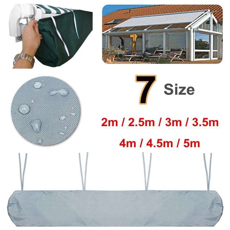 Outdoor Patio Canopy Awning Waterproof Cover Retractable Dustproof Protective Cover, Size: 2.5m(G...
