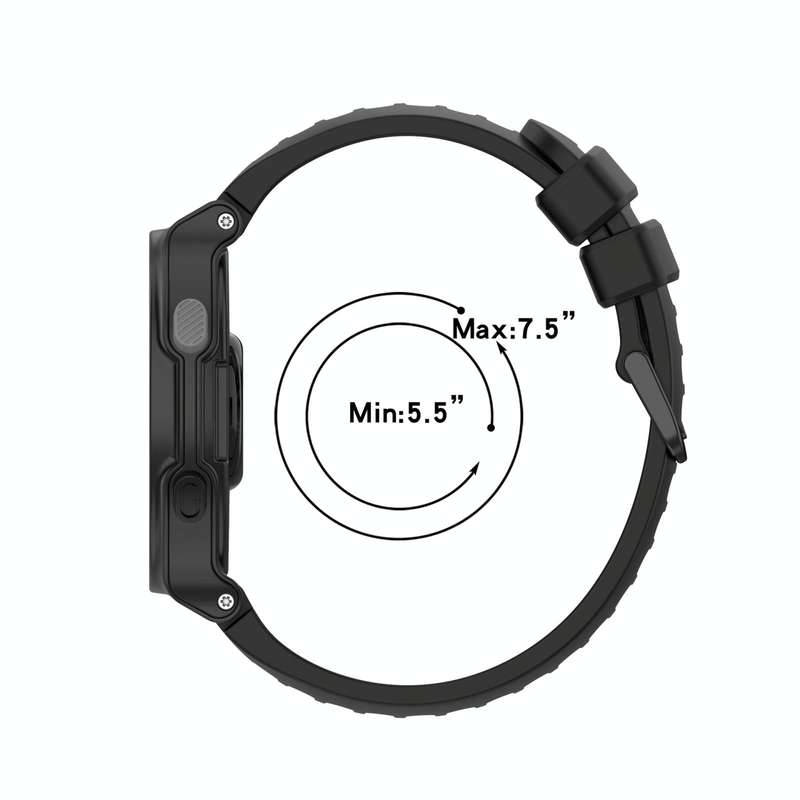 For Garmin Forerunner 735 / 735XT Two-Color Silicone Watch Band(Midnight Blue + White)