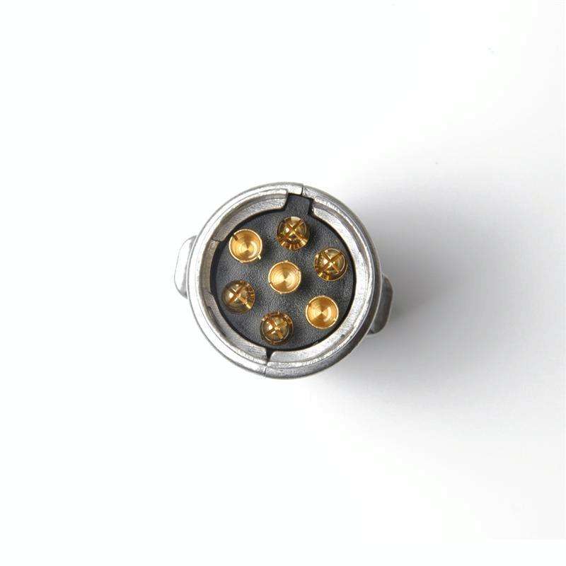 7 Pin Aluminium Alloy EU Plug Trailer Truck Towing Electrics 12V Connector Adapter