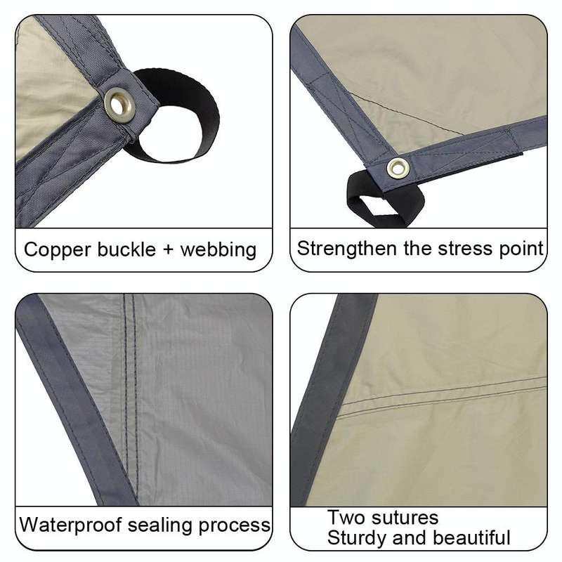 Outdoor Octagonal Curtain Tent Rain and Sun Protection Camping Sunshade Pergola, Color: Blue