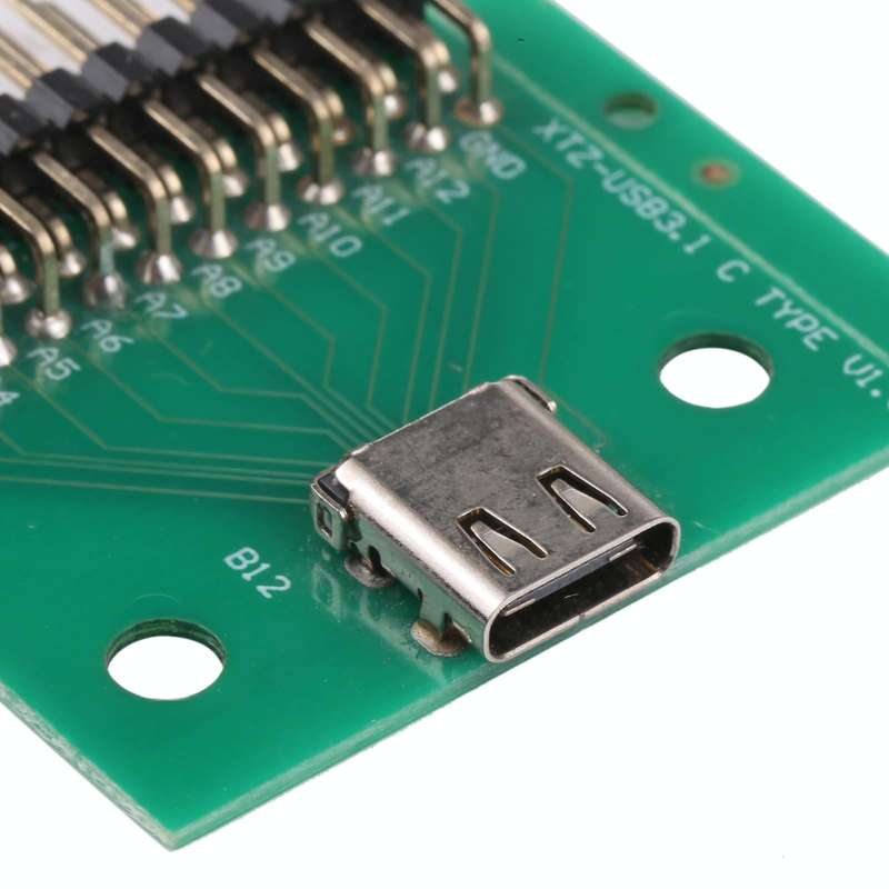 Double-sided Positive and Negative Type C Female Test Board USB 3.1 with PCB 24P Female Connector