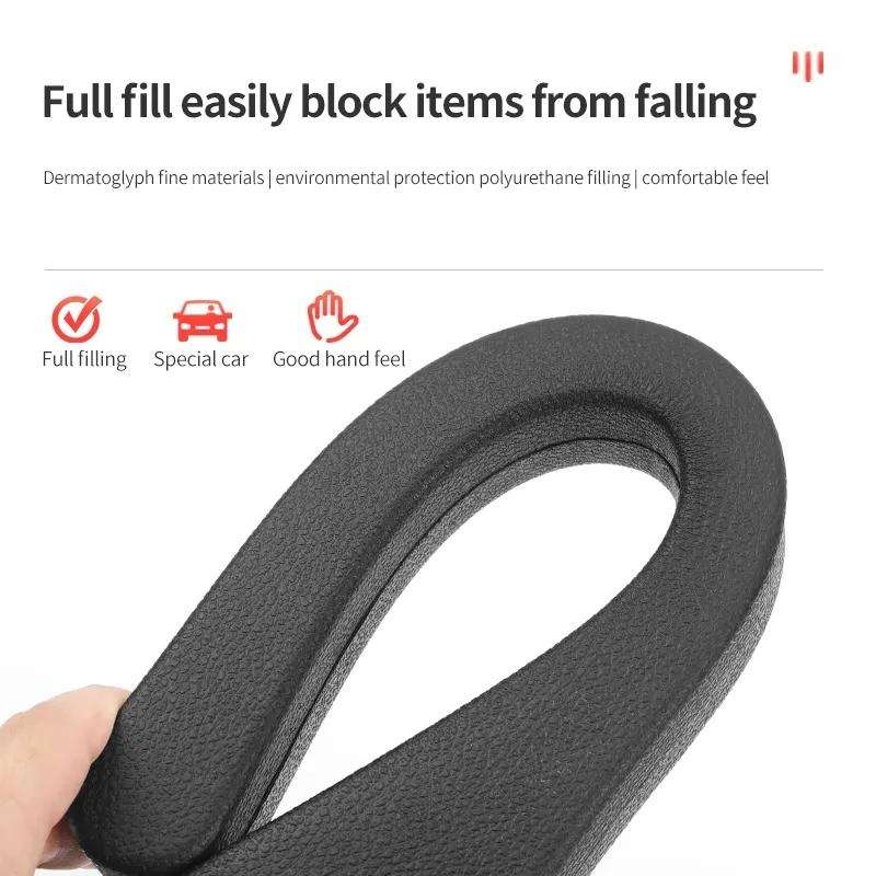 1 Pair Car Seat Gap Bar Car Interior Armrest Box Gap Leak-proof Filler (Red)