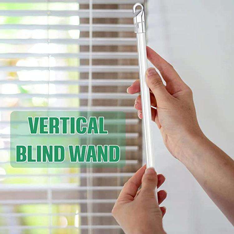 5PCS Blinds Acrylic Transparent Rod Move Light Rod With Hook Handle, Size: 12 Inch