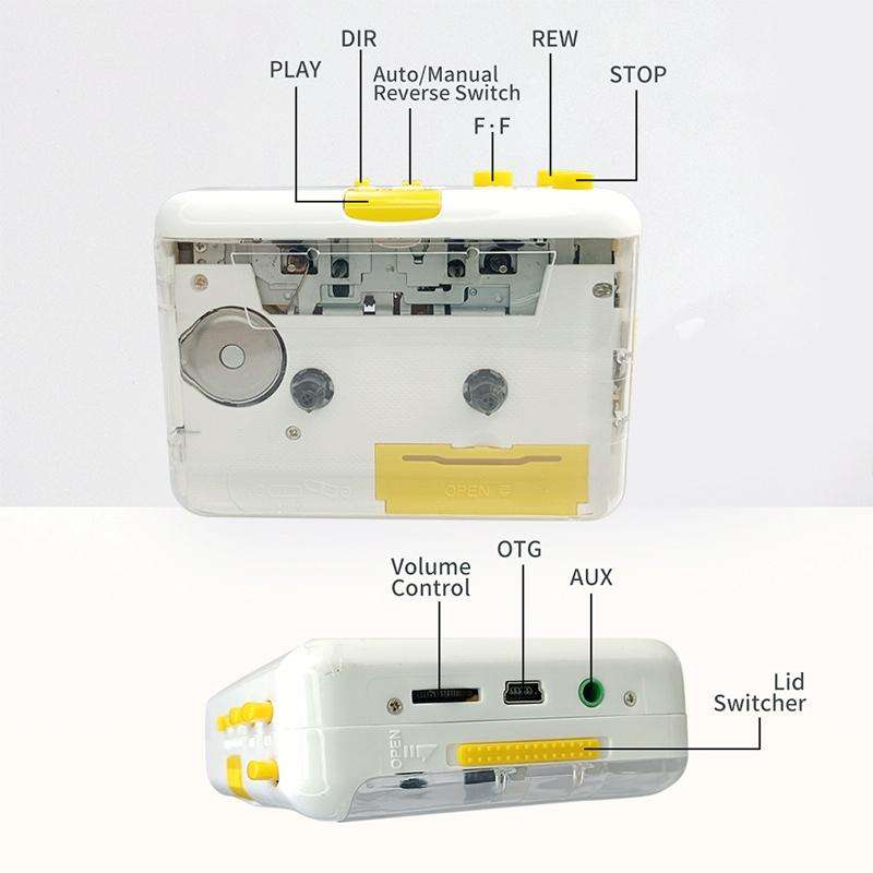 YY700 OTG Cassette Player Tape To MP3 Converter