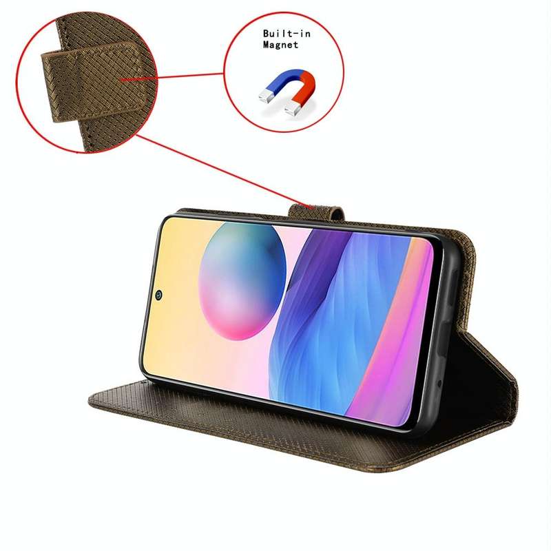 For vivo V27e / S16e Diamond Texture Leather Phone Case(Brown)
