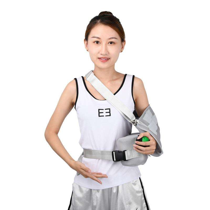 Foam Shoulder Abduction Fixed Brace Broken Arm Sling, Specification: Free Size(Gray + Grip Ball)