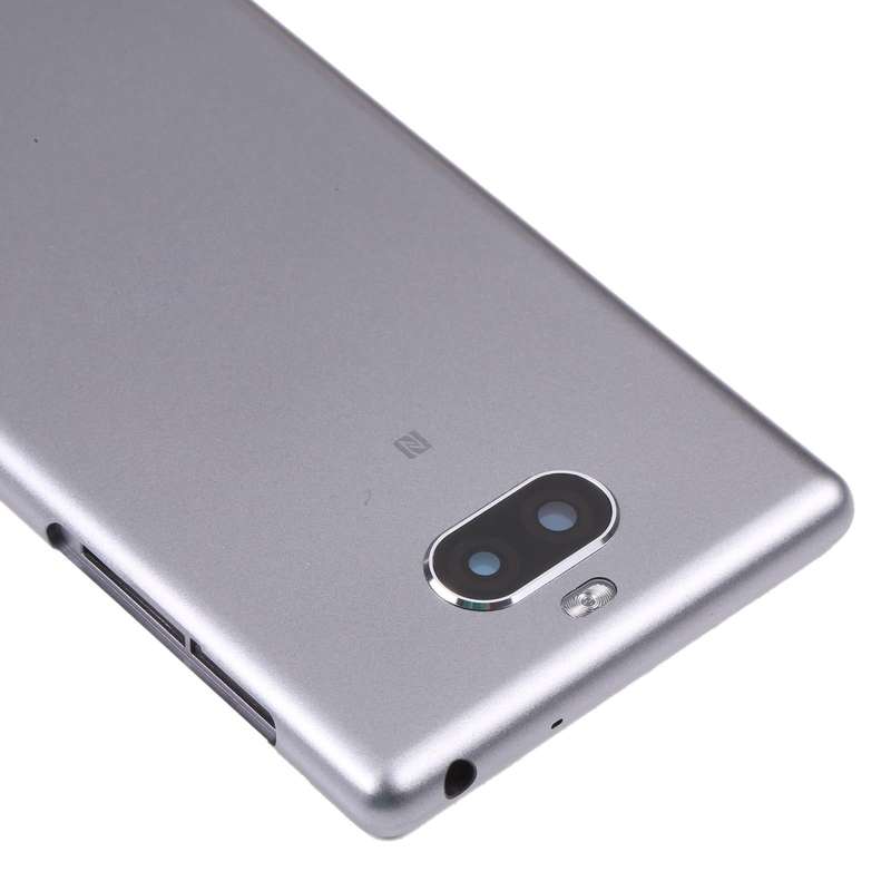 For Sony Xperia 10 Original Battery Back Cover(Silver)
