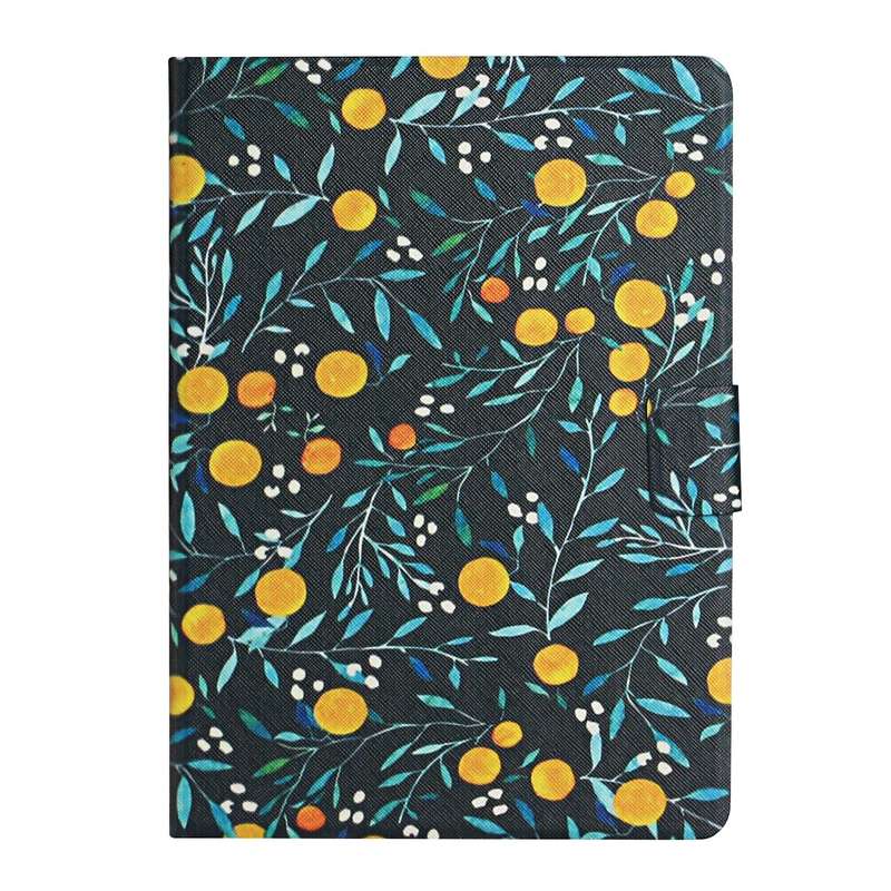 For Samsung Galaxy Tab A9 Flower Pattern Horizontal Flip PU Tablet Case with Sleep / Wake-up Func...