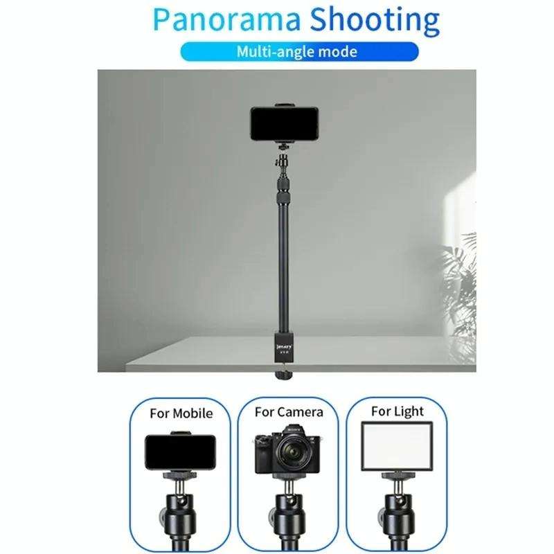 JMARY MT-49 For LED Video Light Clip Stand Adjustable Clamp Desk Mount Light Stand