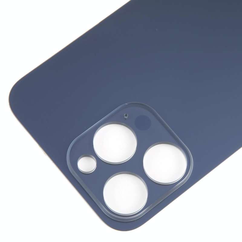 For iPhone 15 Pro Glass Battery Back Cover(Blue)