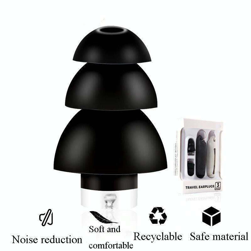Anti-Noise Sleep Earplugs Silicone Soundproof Earplugs Industrial Noise Cancelling Silent Earplug...