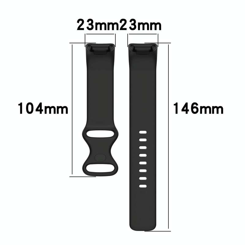 For Fitbit Charge 5 Monochromatic Silicone Watch Band, Size: Small Size(White)