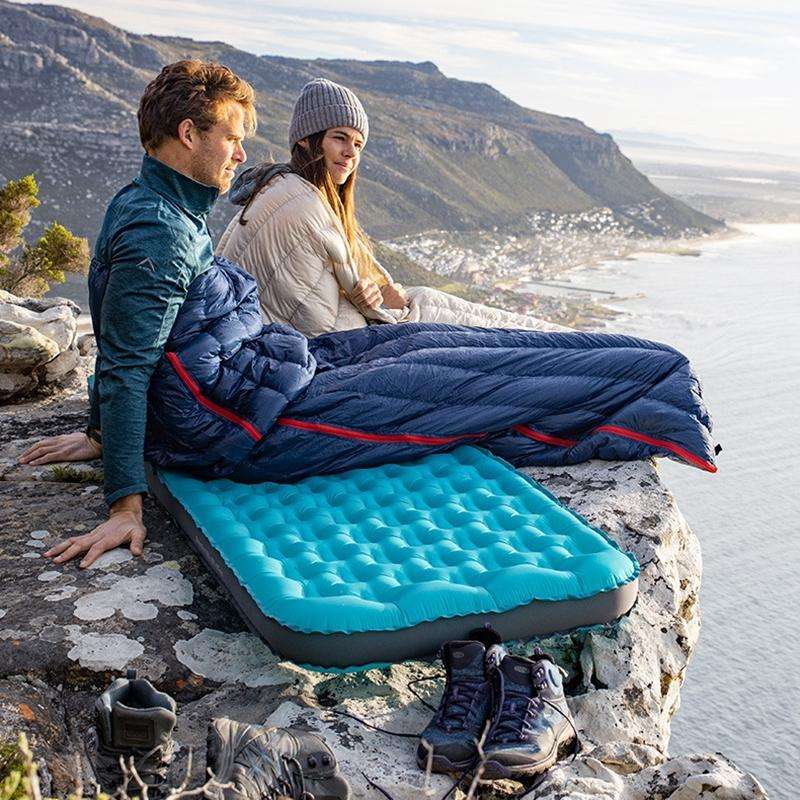 Naturehike NH17Y010-R 280G Outdoor Camping Winter Warm Goose Down Sleeping Bag (Navy Blue)