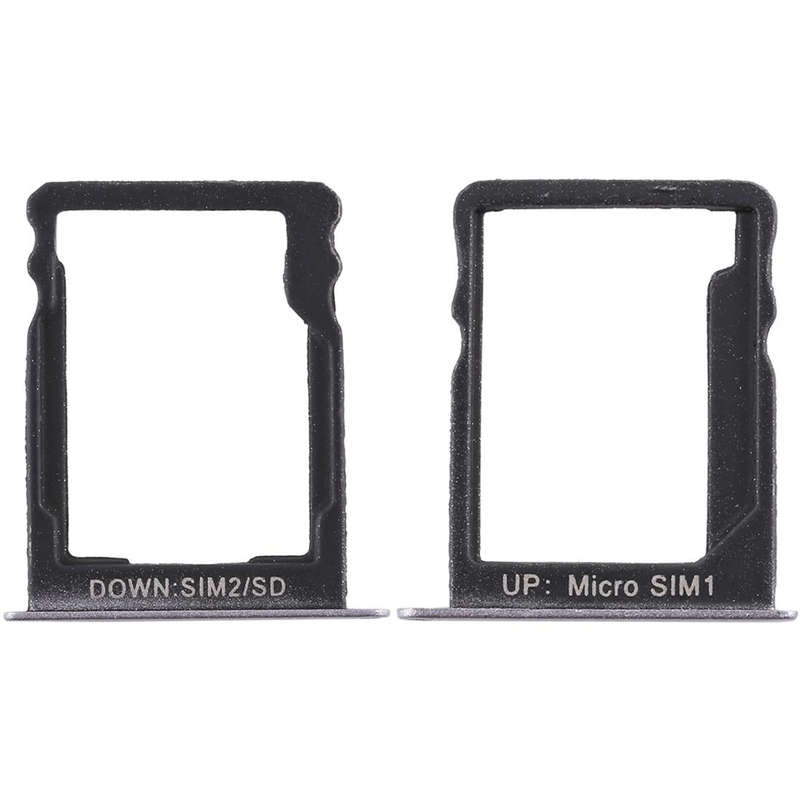 SIM Card Tray + SIM Card Tray / Micro SD Card for Huawei Enjoy 5s (Grey)