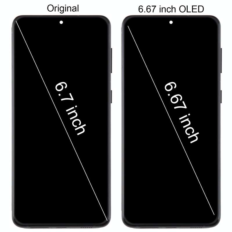 For Samsung Galaxy S21+ 5G SM-G996B 6.67 inch 6.67 inch OLED LCD Screen Digitizer Full Assembly w...