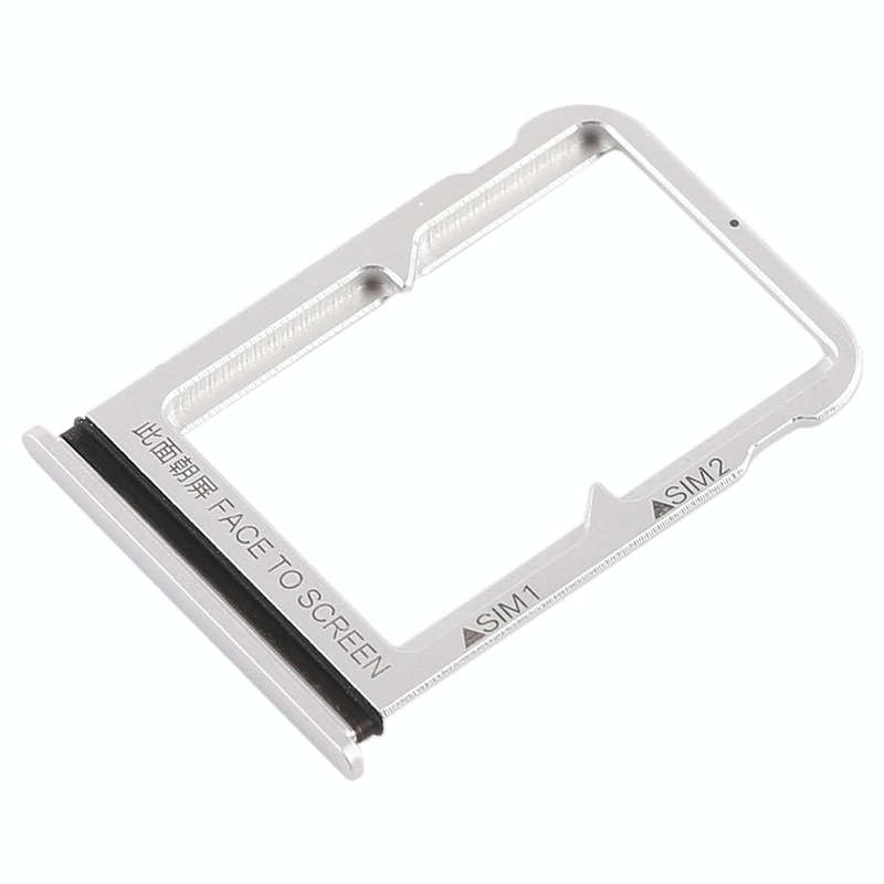 Double SIM Card Tray for Xiaomi Mi 8 (Silver)